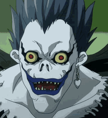 Ryuk Death Note Eating Apple GIF