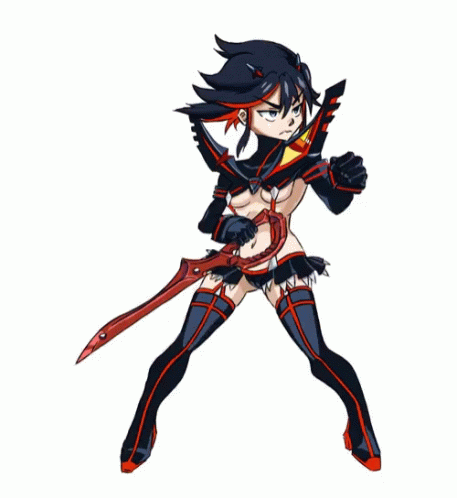 Ryuko Matoi Fighting Pose GIF