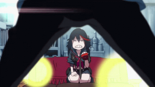 Ryuko Matoi Kneeling GIF