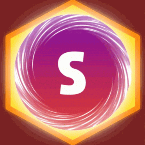 Spiral Border Surrounding S Logo GIF