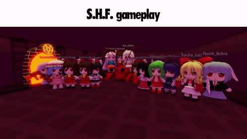 S.H.F. Gameplay Characters in Dark Room