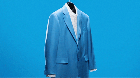 Saban Blue Suit GIF