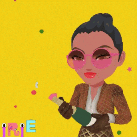 Sabering Happy Birthday Champagne Bottle GIF