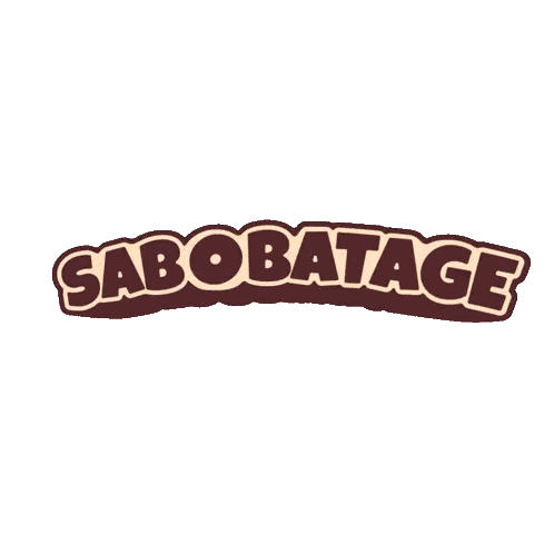 Saboratage Logo With Cartoon Face