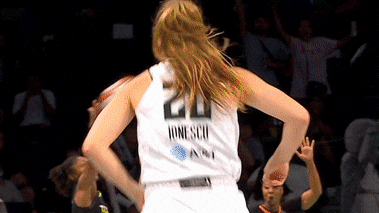 Sabrina Ionescu Screams On Wnba GIF