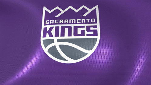 Sacramento Kings Logo On Purple Background GIF