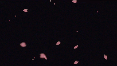 Sad Cute Anime Girl Aesthetic Leaves Falling GIF