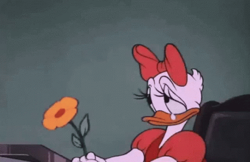 Sad Daisy Duck Crying Aesthetic GIF