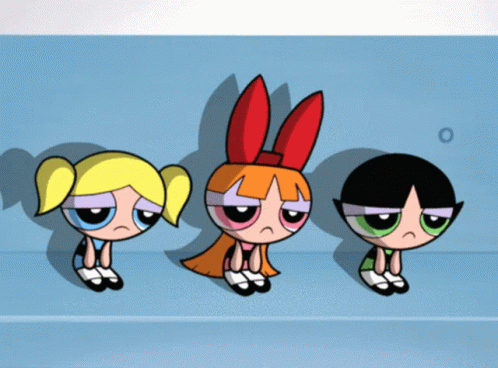 Sad Powerpuff Girls Pouty Aesthetic GIF