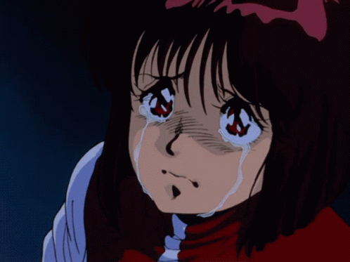 Sad Gunbuster Looking Up Crying Aesthetic GIF