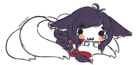 Sad Ahri Anime Sticker GIF