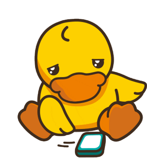 Sad Animated Duck GIF 