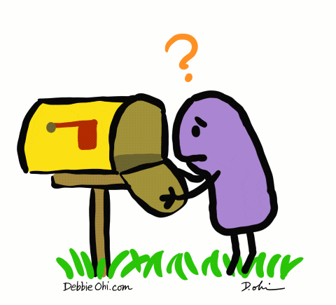 Sad Animation Checking Mail GIF