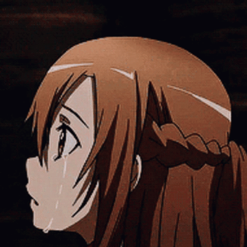 Sad Anime Asuna GIF