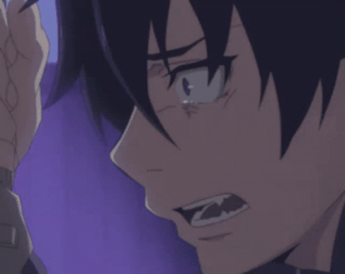 Sad Anime Boy Crying With Anger GIF