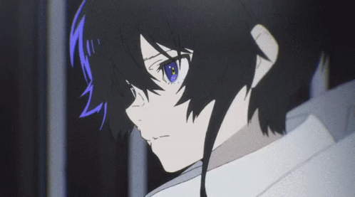 Sad Anime Boy Putting On His Hood GIF