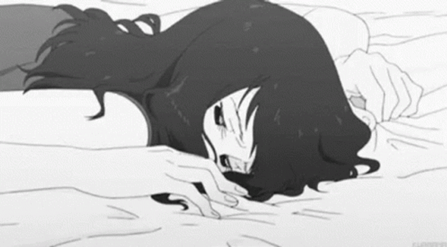 Sad Anime Girl Crying GIF