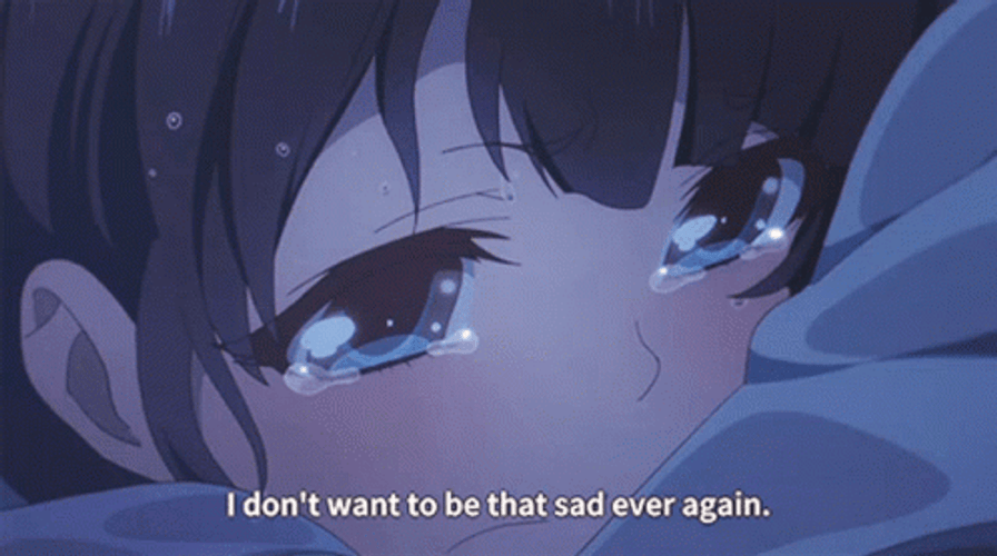 Sad Anime Girl Miuna GIF