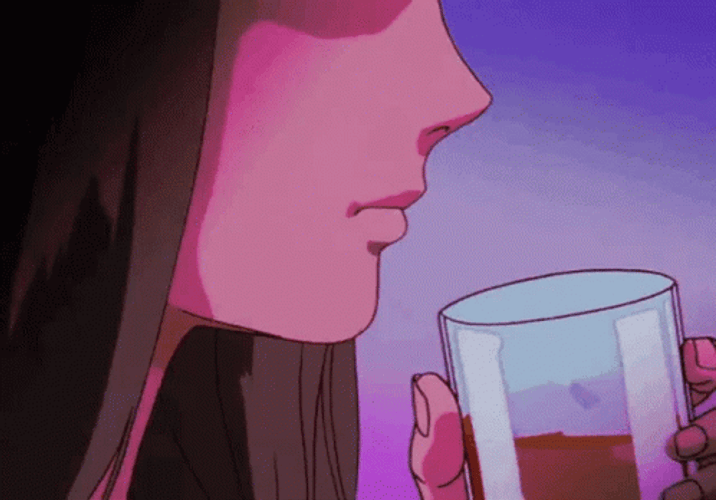 Sad Anime Lady Crying Alone Aesthetic GIF