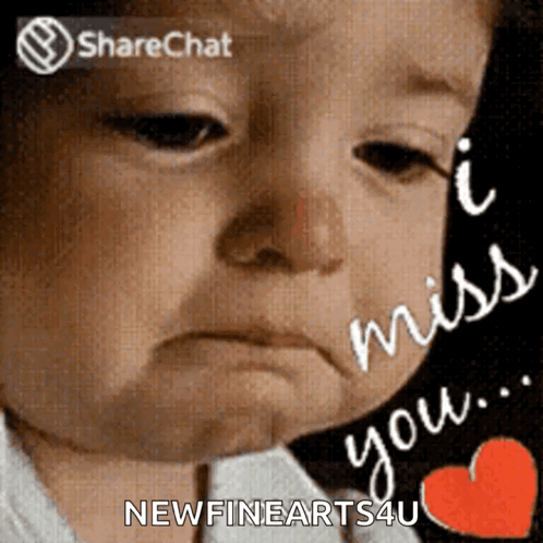 Sad Baby Saying I Miss You