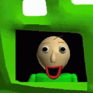 Sad Baldi Talking GIF