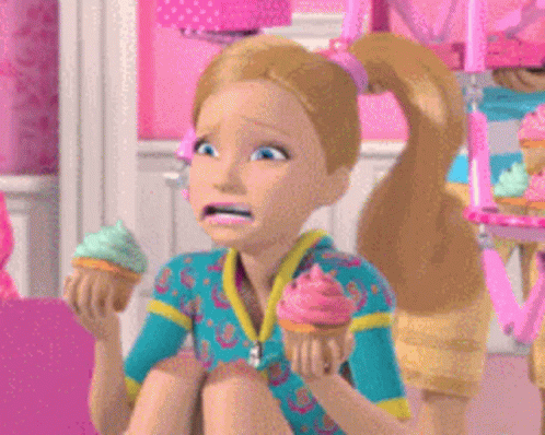 Sad Barbie Doll Sitting