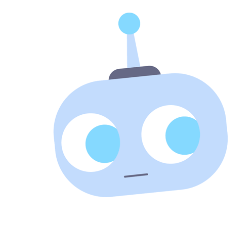 Sad Blue Robot
