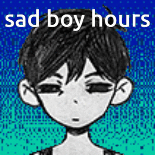 Sad Boy Omori Looking Down GIF