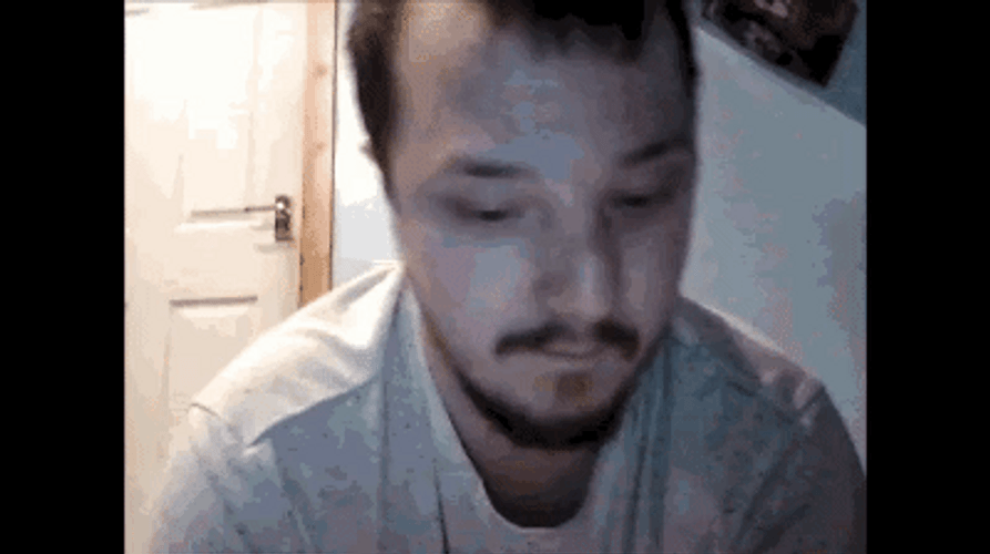 Sad Boy Webcam GIF