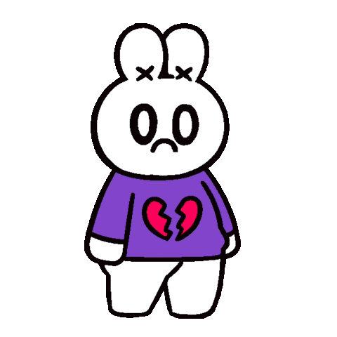 Sad Bunny Breakin Heart GIF