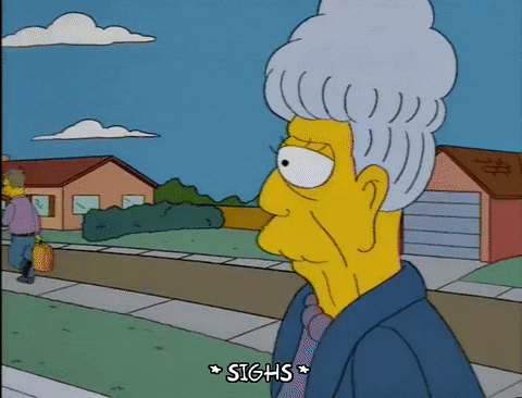 Sad Bye Agnes Skinner The Simpsons GIF