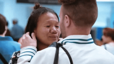 Sad Bye Crying Asian Girl Saying Goodbye GIF