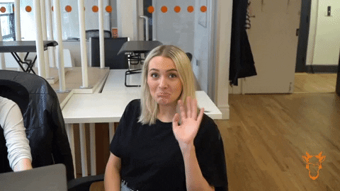 Sad Bye Lady Waving Duckface GIF