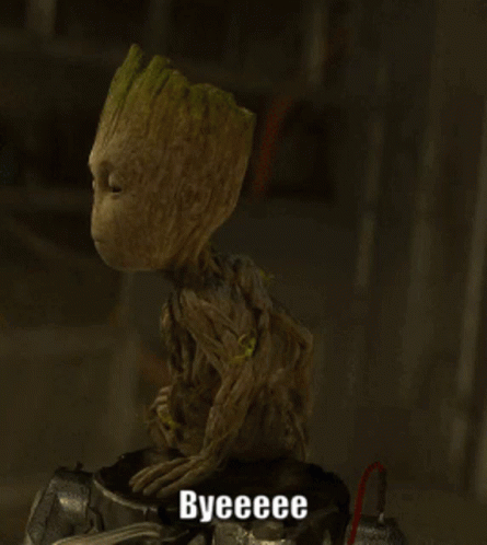 Sad Bye Little Groot Guardians Of The Galaxy GIF