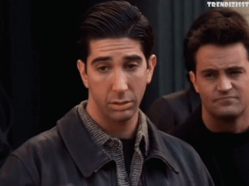 Sad Bye Ross Geller Farewell Friends GIF