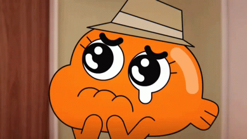 Sad Cartoon Character With Hat
