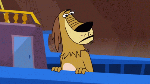 Sad Cartoon Dog