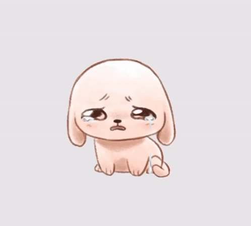 Sad Cartoon Dog GIF