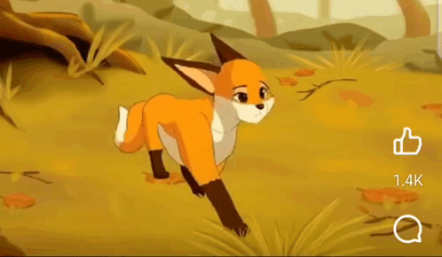Sad Cartoon Fox