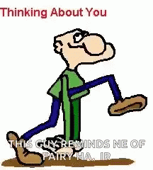 Sad Cartoon Man Thinking Of You Sympathy GIF