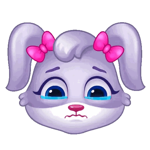 Sad Cartoon Rabbit
