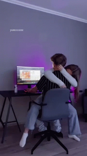 Sad Couple Goals Playing Computer Game GIF