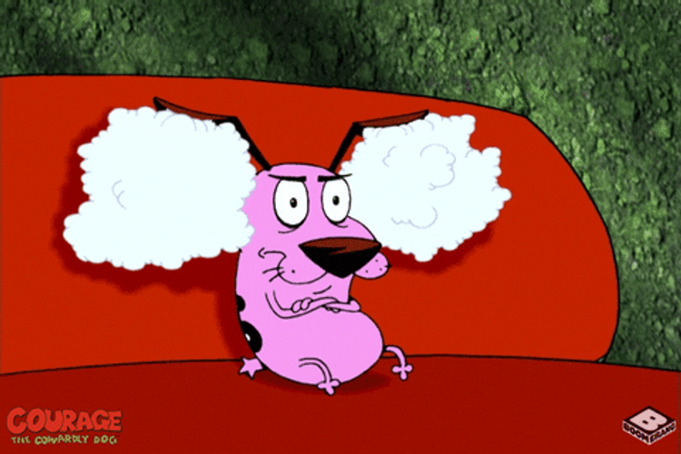 Sad Courage The Cowardly Dog GIF