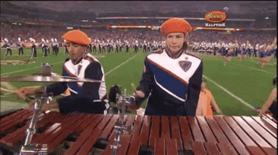 Sad Cowbell Girl Boise State GIF