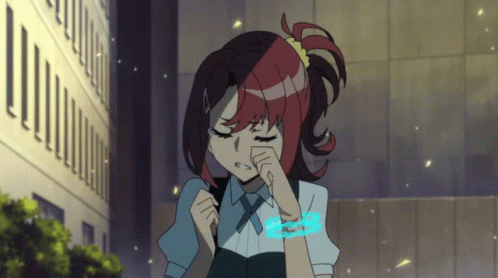 Sad Crying Anime I Hurt Myself Today GIF