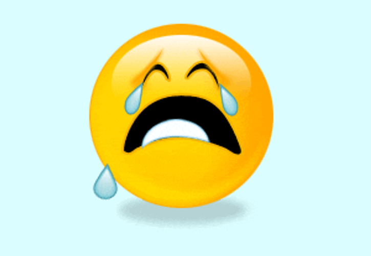 Sad Crying Emoji GIF