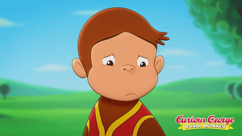 Sad Curious George GIF