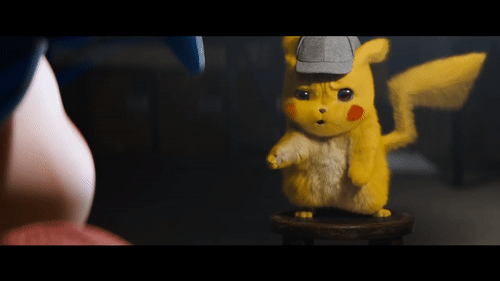 Sad Detective Pikachu With Mr Mime GIF