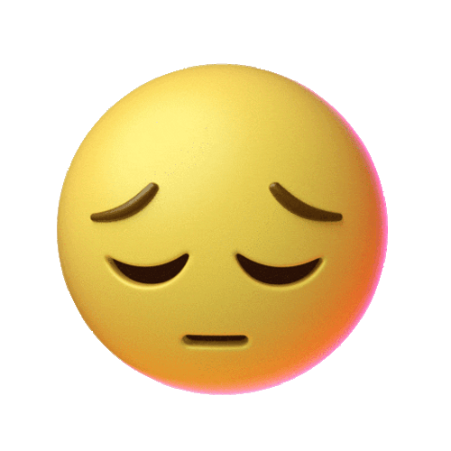 Sad Disappointed Emoji GIF