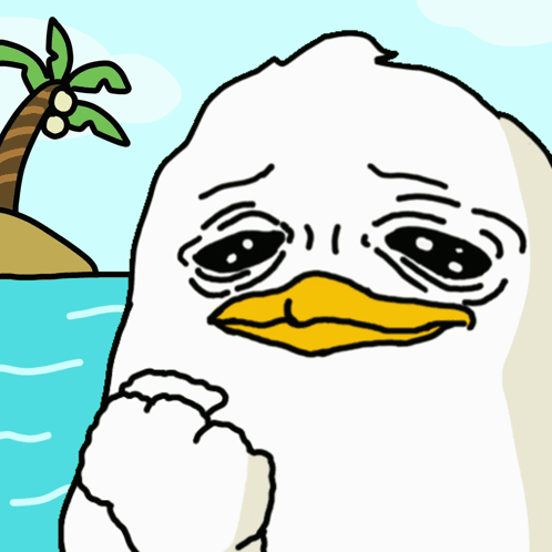 Sad Duck Drawing